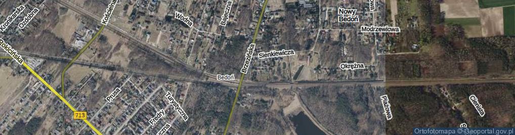 Zdjęcie satelitarne Mokra ul.